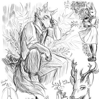 Uncolored sketch page