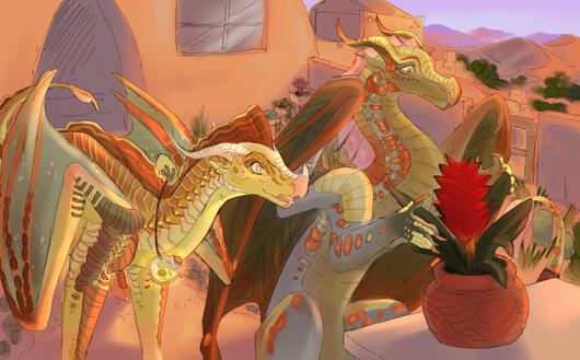 Two fullbodies colored + bg